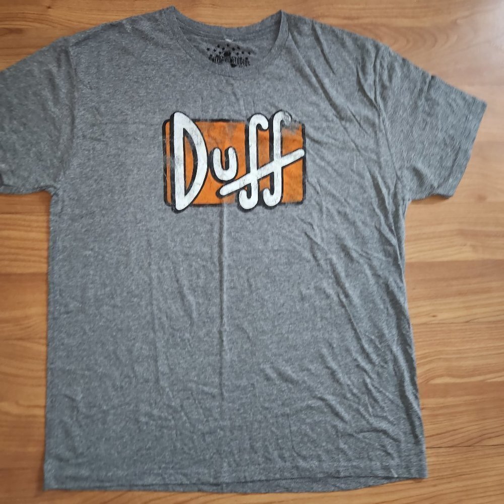 Universal Studios The Simpsons Duff Logo Shirt || 2XL EUC - Picture 2 of 6